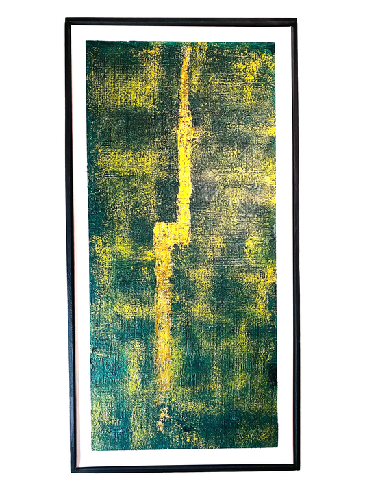 Golden Path – Abstract Textured Wall Art