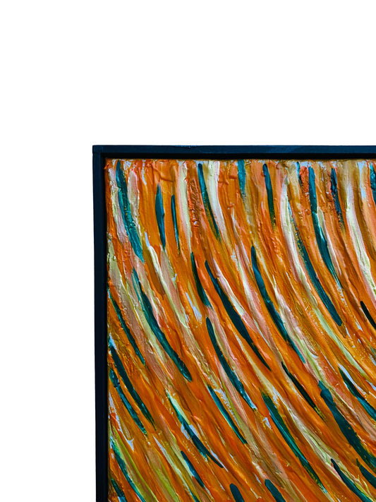 Solar Currents – Abstract Earthlines Wave Wall Art