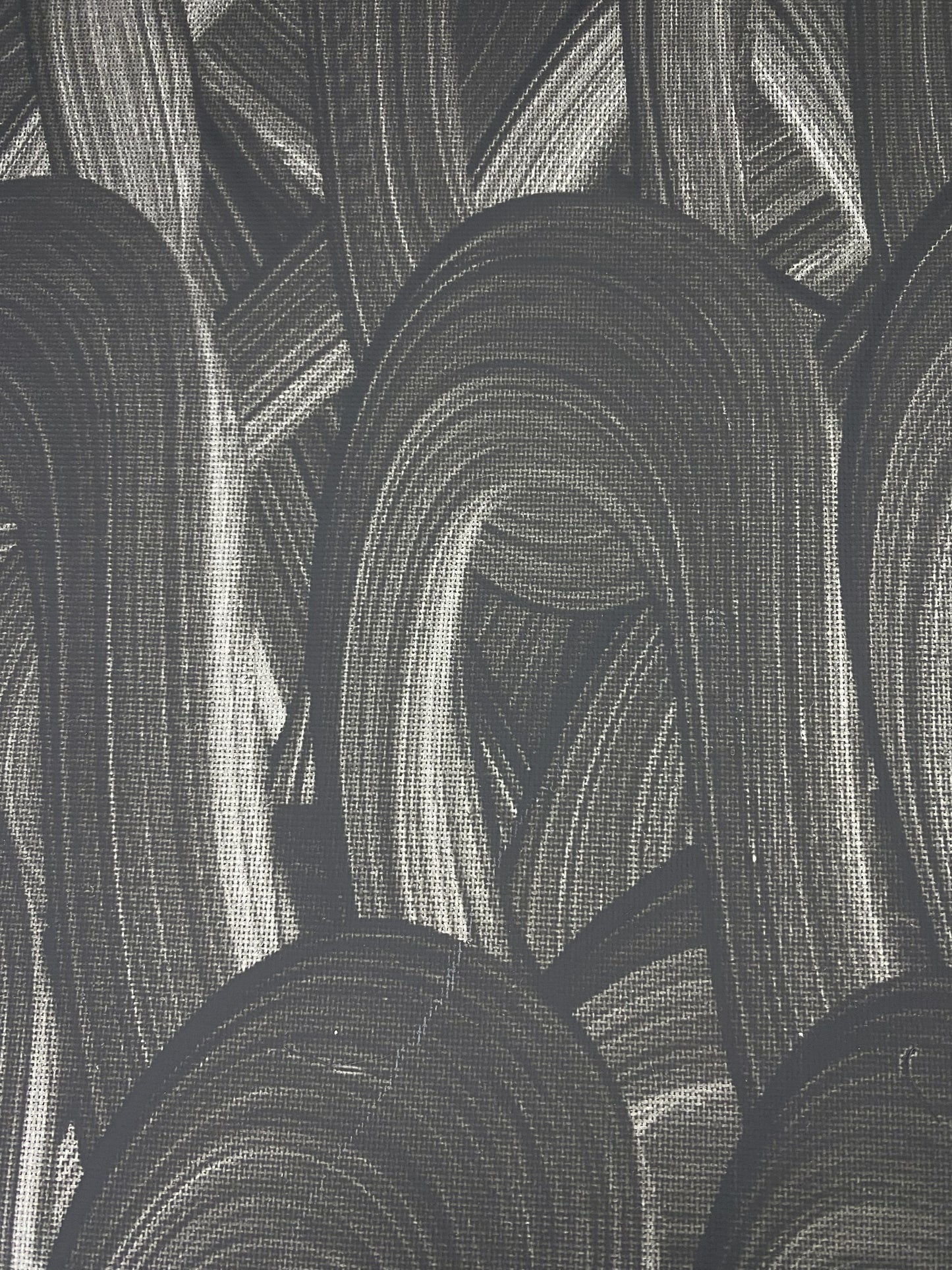 Ebon Flow – Abstract Black & Grey Wall Art