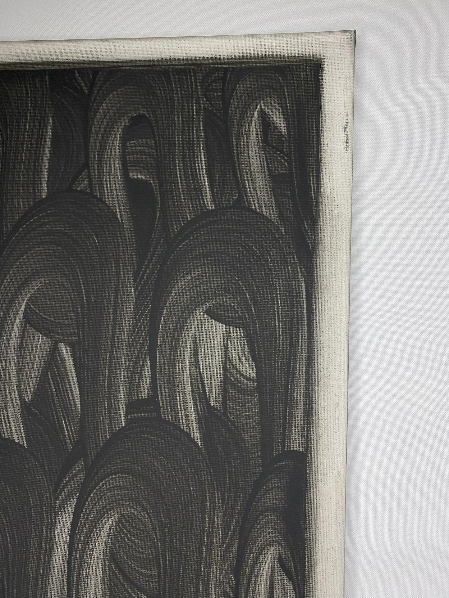 Ebon Flow – Abstract Black & Grey Wall Art