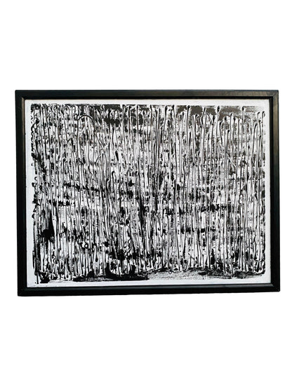 Entangled Web – Black Abstract Art