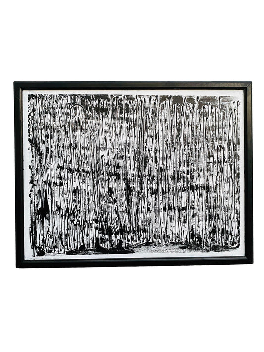 Entangled Web – Black Abstract Art