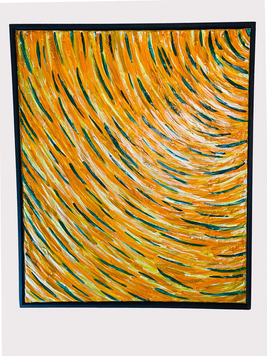 Solar Currents – Abstract Earthlines Wave Wall Art